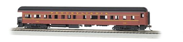 Bachmann Industries Prr 130 Ho Scale 72 Heavyweight Observation Car with Lighted Interior