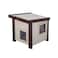 New Age Pet ECOFLEX Albany Outdoor Feral Cat House for Multiple Cats with Quick  Easy Assembly 2 Vinyl Door Flaps Included Moisture and Odor Resistant