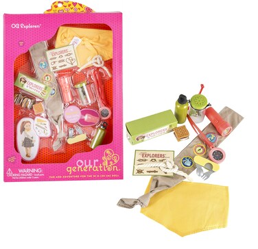 Our Generation OG Explorers Girl Scout Playset with 15 Accessories for 18Inch Dolls