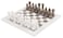 Radicaln Marble Chess Set 15 Inches White and Grey Oceanic Handmade Chess Sets for Adults 1 Chess Board  32 Chess Pieces  Board Chess Game 2 Player