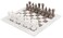 Radicaln Marble Chess Set 15 Inches White and Grey Oceanic Handmade Chess Sets for Adults 1 Chess Board  32 Chess Pieces  Board Chess Game 2 Player