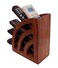 WhopperIndia Gorgeous Hand Crafted Wooden Remote Stand Ac TV Remote Holder Stand Remote Organizer for Living Room Decor 75 Inch