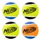 Nerf Dog 25in Squeak Tennis Ball 4Pack Blue