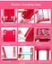 JOYSAE 2in1 Travel Suitcase and Kitchen Set for Kids Pretended Play Kitchen Toy Set with 25 Accessories includes Toy Pots Pans Dishes Utensils and Fake Foods Best Gift for Boys  Girls