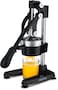 Gourmia GMJ9970 Large Citrus Juicer  Commercial Grade Press Orange Grapefruit and Lemon Press Juicing Extracts Maximum Juice  Heavy Duty Cast Iron Base and Handle  Non Skid Suction Foot Base