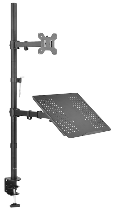 VIVO Laptop and 13 to 32 inch LCD Monitor Stand up Desk Mount Extra Tall Adjustable Stand Fits Laptops up to 17 inches STANDV012C