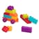 Battat  Building Blocks  Wagon  55Piece Block Set  Construction Playset For Kids Toddlers  Developmental Toy  18 Months   Locbloc Wagon
