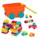 Battat  Building Blocks  Wagon  55Piece Block Set  Construction Playset For Kids Toddlers  Developmental Toy  18 Months   Locbloc Wagon