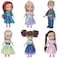 Liberty Imports 6 Pack Fashion Royal Princess Toddler Mini 6 Dolls Collection Girls Imaginary Pretend Play Pocket Playset
