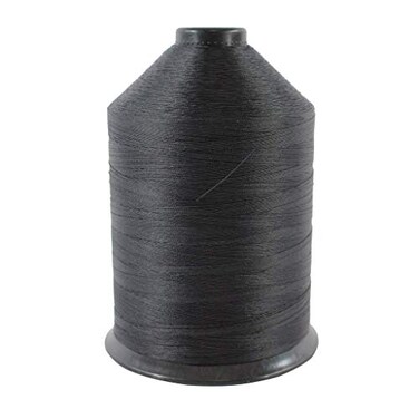 SGT KNOTS 69 Polyester Bonded Sewing Thread for Stitching Gear  Clothes Crafts 16oz Spool Black