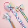 PinkSheep Wigs for Girls Princess Dress up Braided Wig Mermaid Wig for Girl 3 PC Set