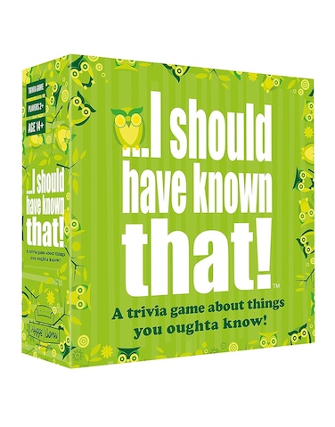 I should have known that  A Trivia Game About Things You Oughta Know