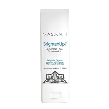 Vasanti Brighten Up Enzymatic Face Rejuvenator Exfoliating Cleanser enriched with Papaya Microcrystals and Aloe  705 oz 200 g