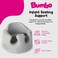 Bumbo Baby Floor Seat Portable Infant Sit Up Activity  Eating Chair Cool Grey