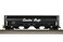 Canadian 4Bay Cylindrical Grain Hopper with Flashing End of Train Device Canadian Pacific Black WScript lettering  HO Scale