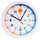 Amonev Time Teacher Clock Children Silent Wall Clock Easy to Read Clock with Non Ticking Movement Teach Children How to Read an Analogue Clock White