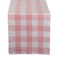 DII Buffalo Check Collection Classic Farmhouse Table Runner 14x108 Pink  White