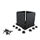 Ozco 51709 Ironwood 8x8 Elevated Post Base Kit Black Galvanized Steel 1 per Pack