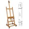 Mont Marte Painting Easel Large Easel for Painting Studio Easel wcastors Beech Wood