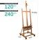 Mont Marte Painting Easel Large Easel for Painting Studio Easel wcastors Beech Wood