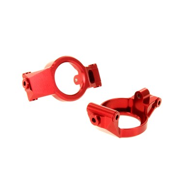 Atomik  Alloy Caster Block  Replacement Part for Traxxas XMaxx 7732 Hardened Billet 6061 Aluminum  Front Suspension Upgrade Part  Red