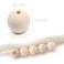 Hagao Natural Wood Beads 34 inch Round Ball Wooden Loose Beads Unfinished Wood Spacer Beads for CraftMaking 100pcs 20mm
