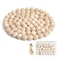 Hagao Natural Wood Beads 34 inch Round Ball Wooden Loose Beads Unfinished Wood Spacer Beads for CraftMaking 100pcs 20mm