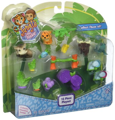 Just Play Jungle in My Pocket Playset 15 Pieces