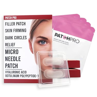PATCH PRO Micro Eye Patch Hyaluronic Acid Fine Lines Puffy Eyes Forehead Lines Microneedle length 025mm Patches 4 Pairs