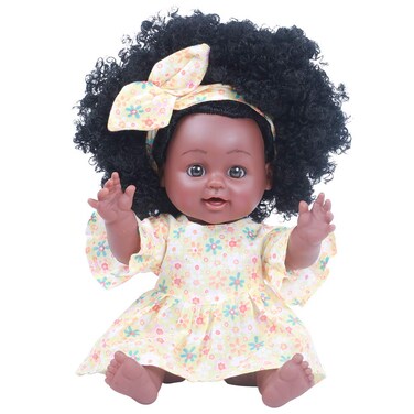 14 Soft Washable Black African American Girls Baby Dolls for 3 Years Old