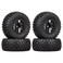 INJORA RC Wheel Set 4pcs RC Wheel Rim and RC Tires for 110 RC ShortCourse Car Slash VKAR 10SC AX4006