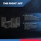 NEIKO 02476A 12 Impact Socket Set 14 Piece 6 Point Impact Set Standard Impact Socket Set SAE Sizes 38Inch to 1114 CrV Steel Deep Socket Set 12 Drive