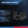 Neiko 02475A 12 Drive Deep Impact Socket Set 14 Piece  6 Point Metric Sizes 1132 mm  CrV Steel