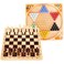 Lewo 2 in 1 Wooden Chess Set Chinese Checkers Board Table Games for Kids Adults Family