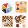 Lewo 2 in 1 Wooden Chess Set Chinese Checkers Board Table Games for Kids Adults Family