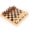 Lewo 2 in 1 Wooden Chess Set Chinese Checkers Board Table Games for Kids Adults Family