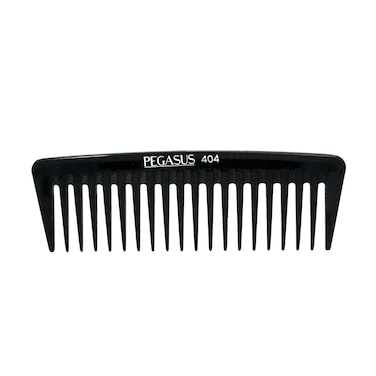 Pegasus 404 7in Hard Rubber Wide Tooth Tall Styling Comb Handmade Seamless Smooth Edges Anti Static Heat and Chemically Resistant Wet Hair Everyday Grooming Comb  Peines de goma dura  Black