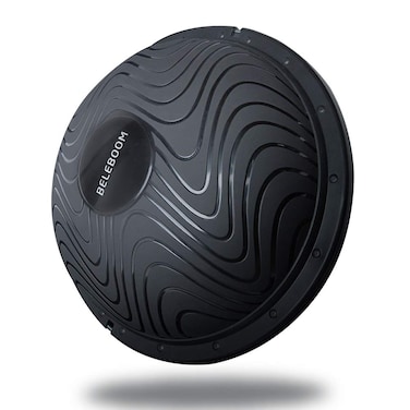 BELEBOOM Balance Trainer Ball for Exercise Elite Yoga Half Ball Balance Training Equipment Home Office Gym Workout Superior Balance BallsBlack