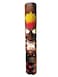 JSDINCN All Seas Imports 395 Vibrant Handcarved  Painted Wood Black Shorts with Red Flowers Tiki Mask