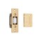 IDHBA idh by St Simons 12017003 Premium Quality Solid Heavy Duty Silent Roller Latch with Adjustable Square Strike Polished Brass