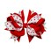 Sports Novelties Hair Bow Clips Royal BlueWhite