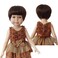 MUZIWIG Cute Bob Hair Wigs with Light Black Straight Full Bangs fit 18 Height Doll Heat Resistant Dolls Hair