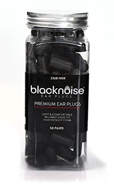 Black Noise Premium Ear Plugs  33db NRR Noise Cancelling Soft  Durable Ear Plugs for Concerts Sleeping Musicians Motorcycles Shooting Loud Work Environments and Sports Travel and Study