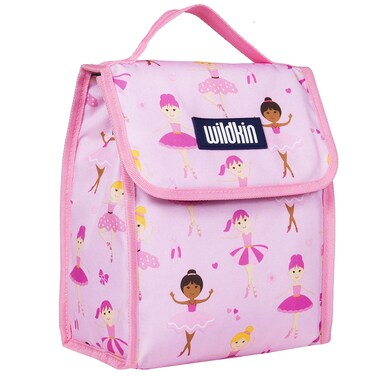 Wildkin Kids Insulated Lunch Bag for Boys  Girls Reusable Lunch Bag is Perfect for Daycare  Preschool Ideal Size for Packing Hot or Cold Snacks for School  Travel Lunch Bags Ballerina