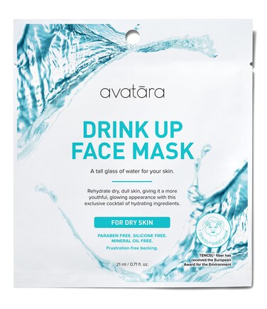 Avatara Drink Up Face Sheet Mask for Dry Skin 071 Fluid Ounce