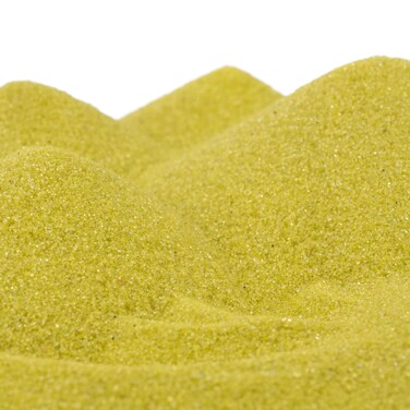 ACTIVA Bright Yellow Scenic Colored Sand 25lb 113kg  Vibrant Fine Grain Colorfast Sand for Arts  Crafts