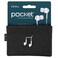 UT Wire Pocket Snap  Store Earphone Case Pouch Black