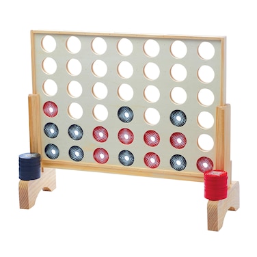 Franklin Sports Giant 4 in a Row Outdoor Game Set  Perfect Jumbo Backyard  Beach Game for Kids  Adults  Large 4 in a Row Full Set