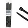 Kable Kontrol Heavy Duty Cable Zip Ties 100 Pcs 24 Inch Black 175 Lbs Tensile Strength Selflocking UV Resistant Plastic Nylon Wire Ties for Indoor or Outdoor Use