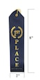 1st Place Blue Award Ribbons with a Card and String 24 pack